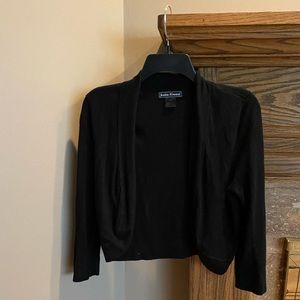 Black Jessica Howard crop sweater jacket